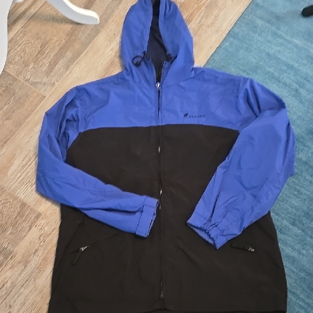 Alpine Two-Tone Blue and Black Windbreaker